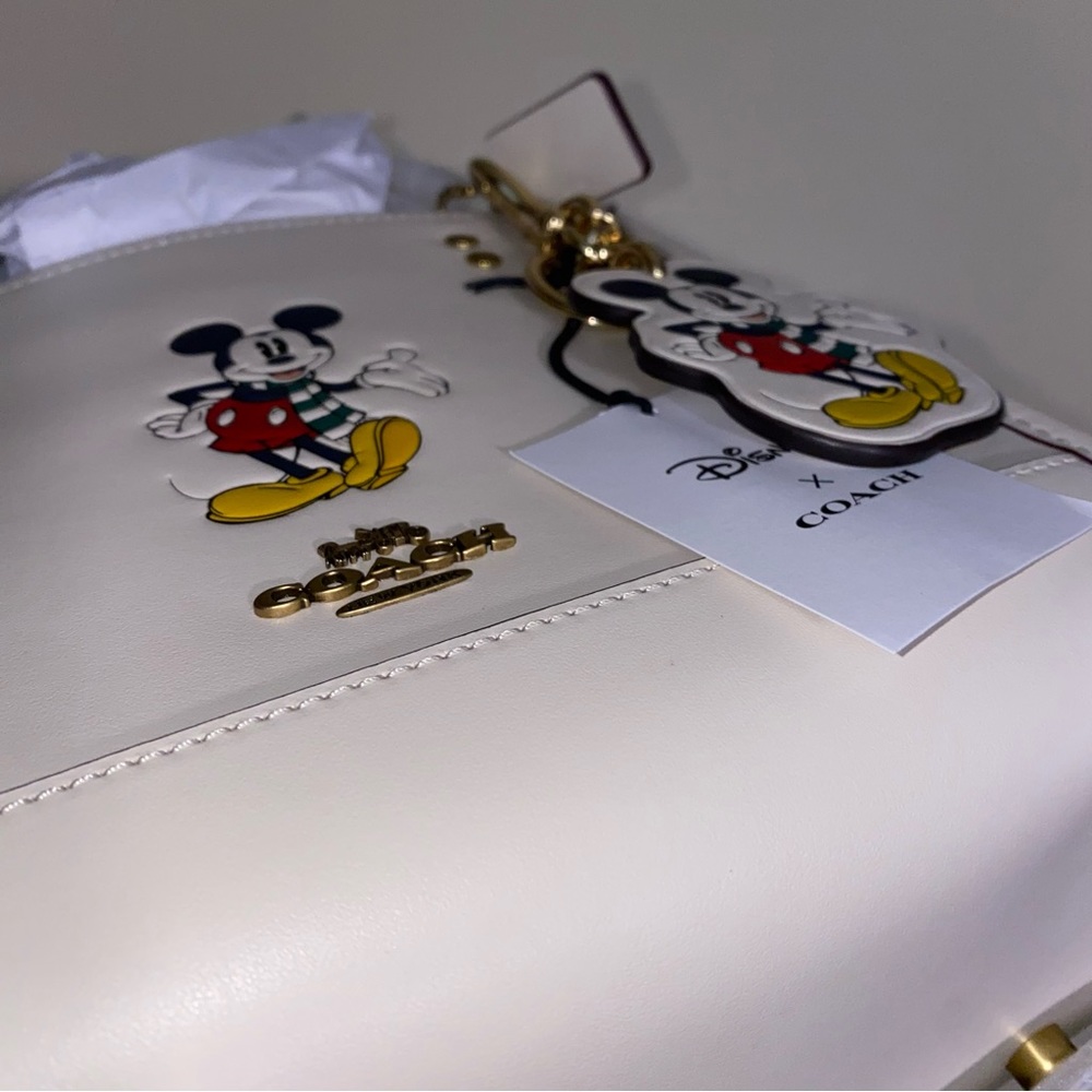 Coach Mickey leather purse and keychain set New - Picture 4 of 16